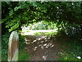 The Greensand Way passes through Egerton Churchyard