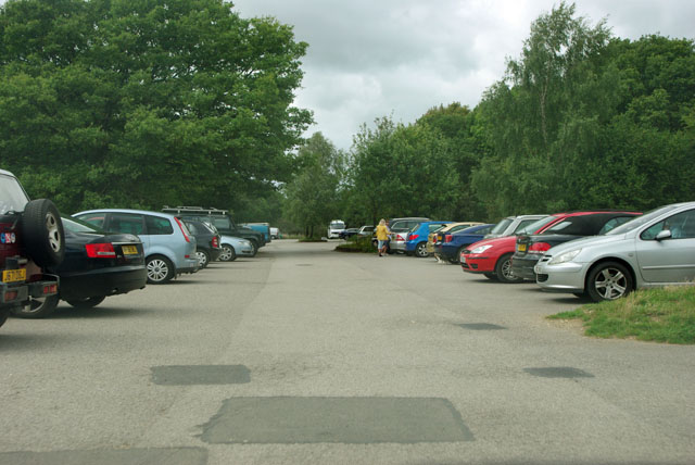 Newlands Corner car park © Robin Webster :: Geograph Britain and Ireland