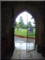 St. Mary the Virgin, Great Brickhill: looking out of the south door