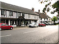 Shops along the B1117 road through Stradbroke