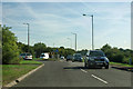 Approaching the B1335 roundabout