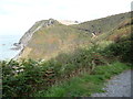 Part of the Ceredigion Coast Path near Traeth y Coubal