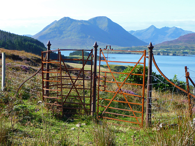Gate on the path above Oskaig