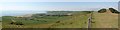 SY9378 : Panoramic View Westwards from Swyre Head by Tony Atkin