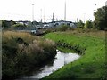 River Leen and tram depot