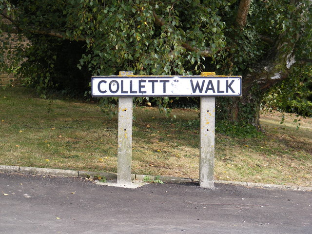 Colletts Walk sign