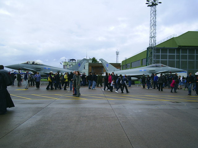 RAF Leuchars; 6 Sqn Typhoon Pair 2011