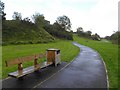 Seat and path, Dromore Riverside Walk