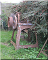 Rusty old machine in a Hennock garden. 