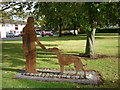 A sculpture at Walsall Wood