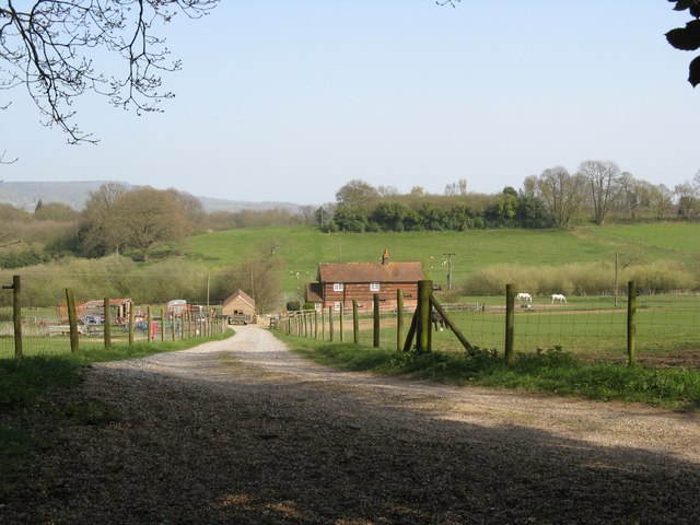 View of farm buildings