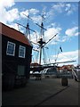 Stern of  HMS Trincomalee, Hartlepool Maritime Experience