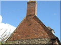 Unusual brick detail on a gable end