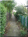 Footpath by Electricity Substation - off Town Street