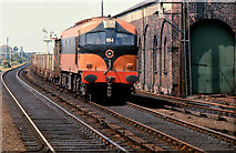J2664 : Concrete-sleeper train, Lisburn by Albert Bridge