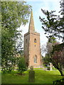SO5321 : Tower of St. Dienst's church, Llangarron by Jonathan Billinger