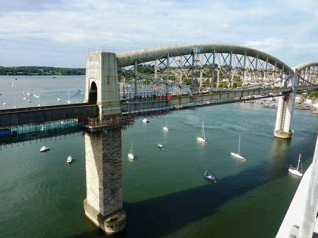 Brunel's Albert Railway Bridge, River... © Tom Jolliffe :: Geograph ...