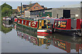 Boats moored by Devizes Marina