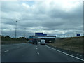 M6 southbound about to pass under M6 Toll road