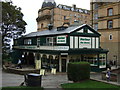 Parlour Tea Rooms and tramway to beach, Scarborough