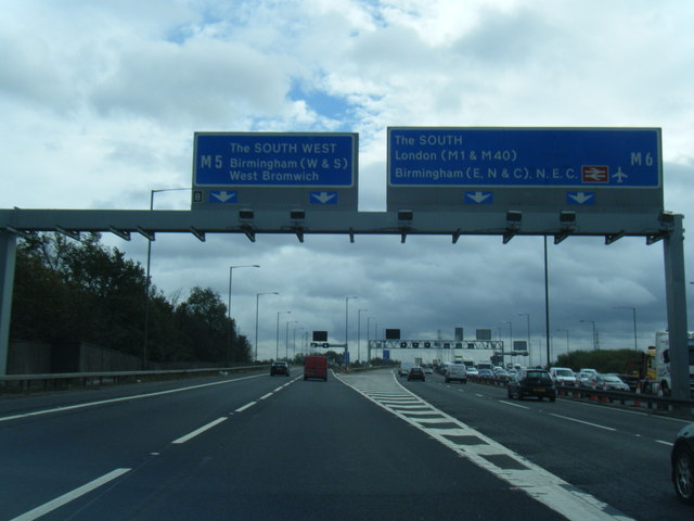 M5 M6 Junction Southbound Colin Pyle Geograph Britain And Ireland   2609921 091182b3 