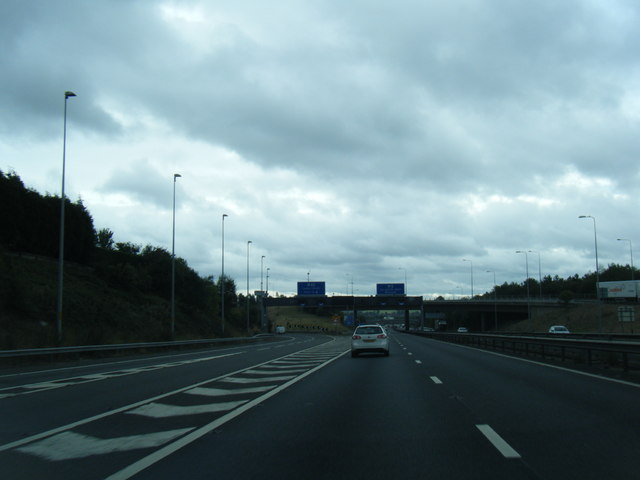 M5/M42 junction southbound © Colin Pyle cc-by-sa/2.0 :: Geograph ...