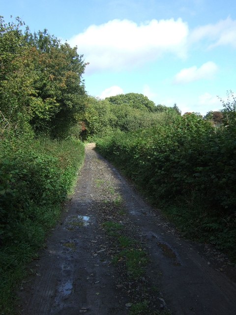 Part of former route of Exe Valley Way © David Smith :: Geograph ...