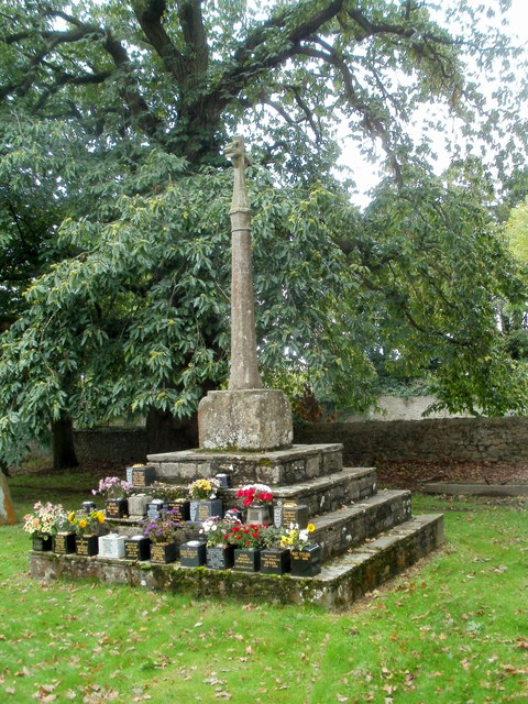 Grade II listed churchyard cross, St Michael and All Angels, Llantarnam