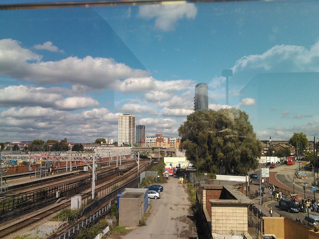 View of the railway lines out of Stratford