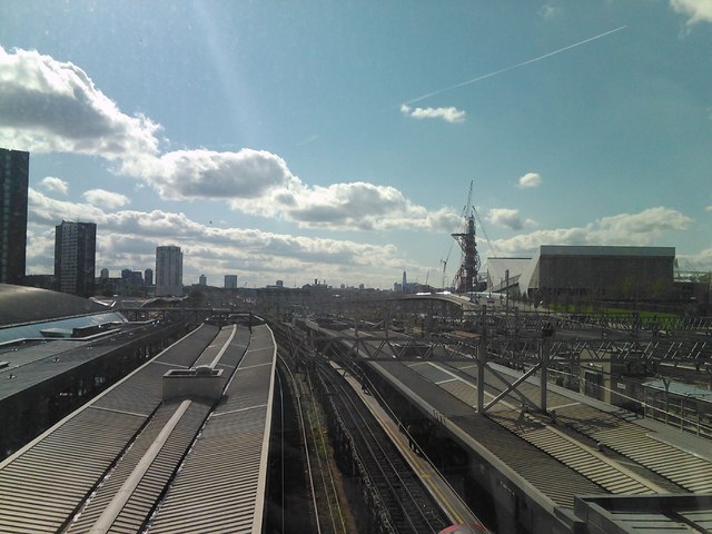 View of the railway lines out of Stratford #2