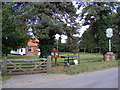 Boyton Village Hall & sign