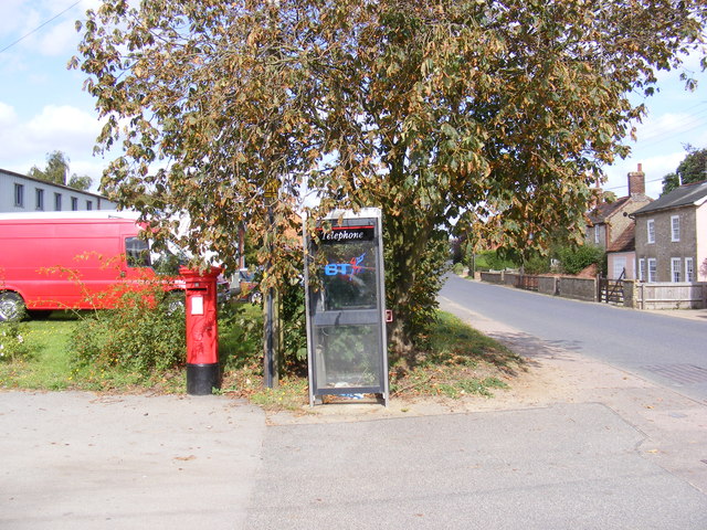 Telephone Box & Post Office, The Street Postbox