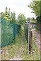 Footpath by the track