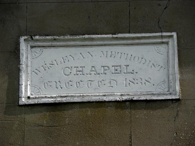Plaque, Wesleyan Methodist Chapel
