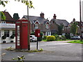 Red phone box in a little hamlet near Rowley