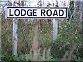 Lodge Road sign