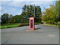 TQ0541 : Telephone box on an island by Shazz
