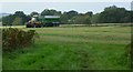 Collecting the grass at Alderbrook Farm (1)