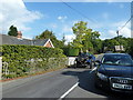 Vintage car passing through Emery Down (b)