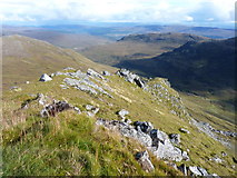 NH1414 : The steep east ridge of Carn a' Mhadaidh-ruaidh by Richard Law