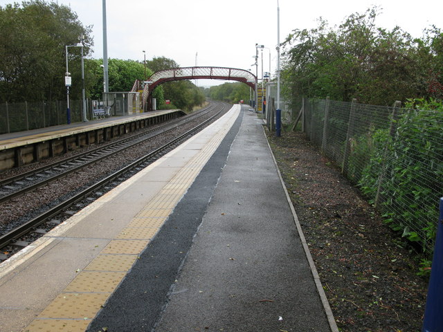 Nitshill railway station, looking East