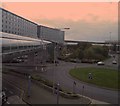 Link bridge to T2 Manchester airport from the railway interchange