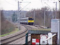 Train approaching Saint James Street station Walthamstow