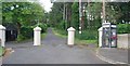NU1035 : Gate posts, Middleton Grange by N Chadwick