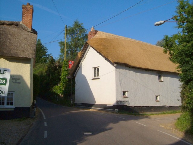 Thatched cottages at Wiggaton