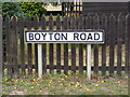 Boyton Road sign