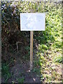 TM3644 : Footpath amendment notice on the footpath to Shingle Street by Geographer