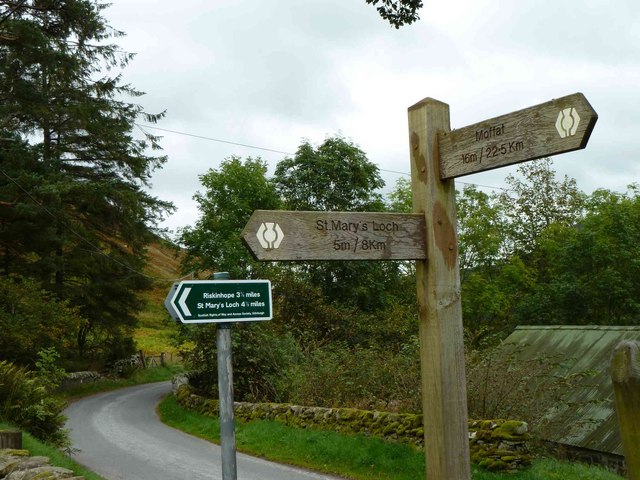 St Mary's Loch Signpost