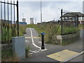 Entrance to cycle path from Haverton Hill Road