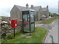 Tankerness: postbox № KW17 32 and phone